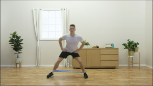 Banded Crab walk from ACL Physio for ACL rehab